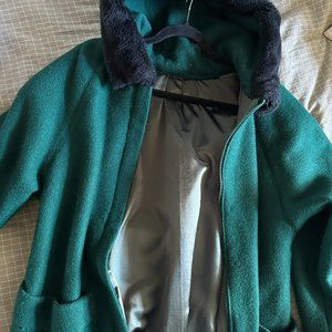 Deep Green Wool Coat
